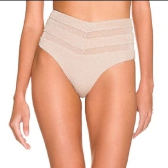 NWT Tularosa Revolve Cher Bikini Bottom Nude Small - Picture 1 of 9